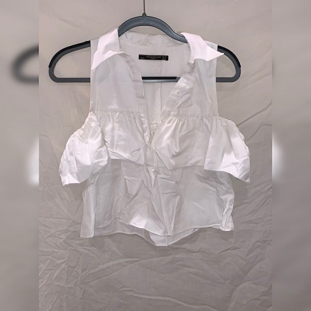 Zara top size xs white